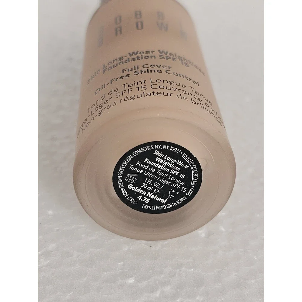 Bobbi Brown Skin Long-Wear Weightless Foundation Shade Golden Natural 4.75